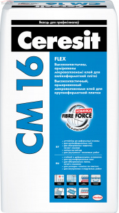 Клей для плитки Ceresit CM 16 Flex (25кг)